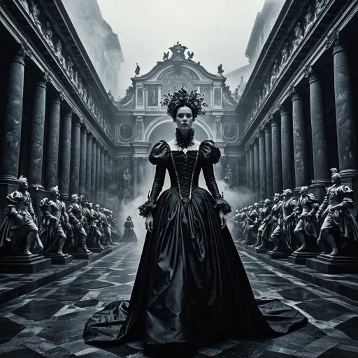 Neo-Baroque Fashion in Grand Hall