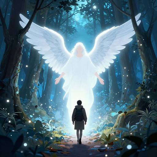 Angelic Salvation Guiding Traveler