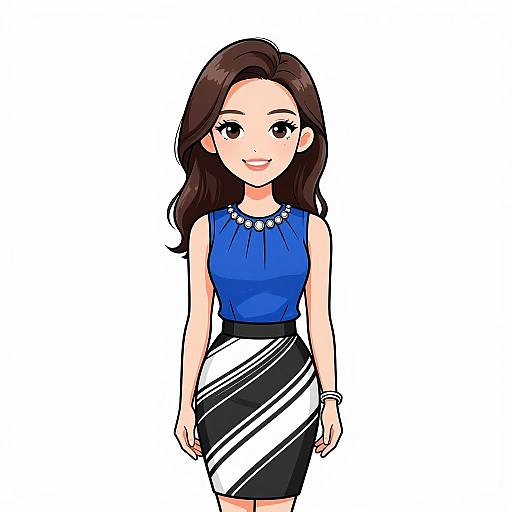 Smiling Woman in Elegant Business Attire