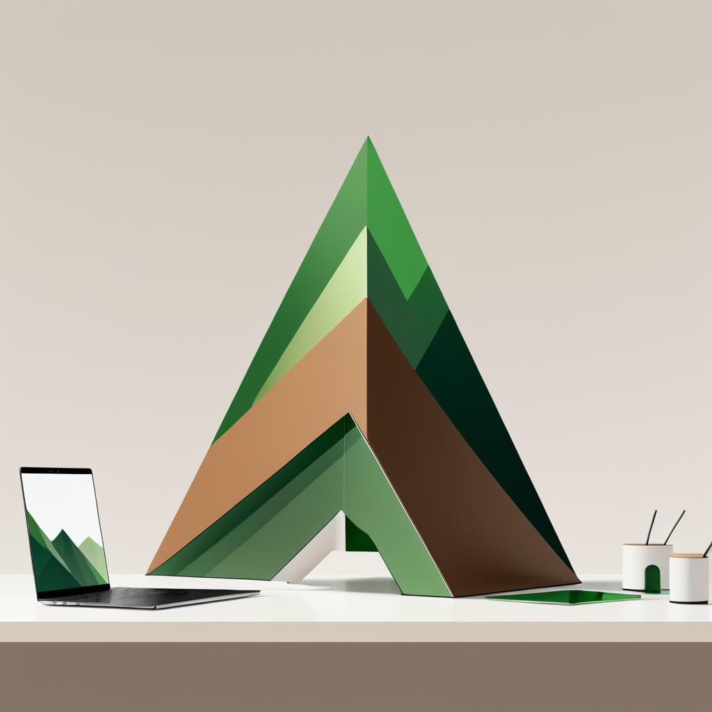 Minimalistic Gender-Neutral Mountain Logo Design