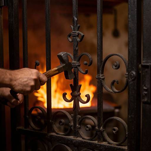 Crafting Intricate Wrought Iron Gate
