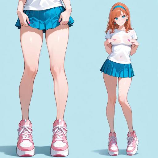 Athletic Young Woman in Stylish Attire