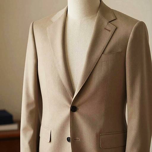 Stylish Men's Tailored Suit Detail