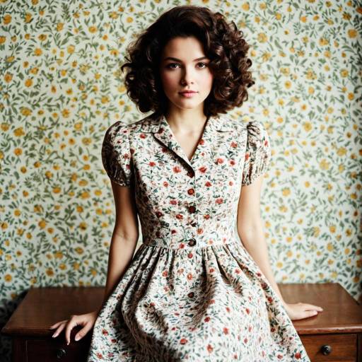 Vintage Floral Dress Inspired by Wanda
