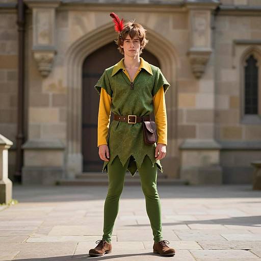 Man in Peter Pan Costume
