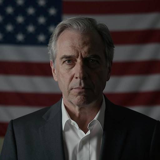 Intense Portrait of Middle-Aged Man