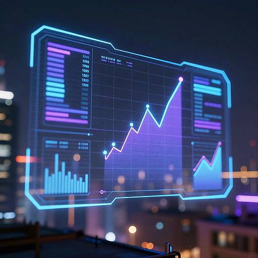 Futuristic Cyberpunk Digital Interface