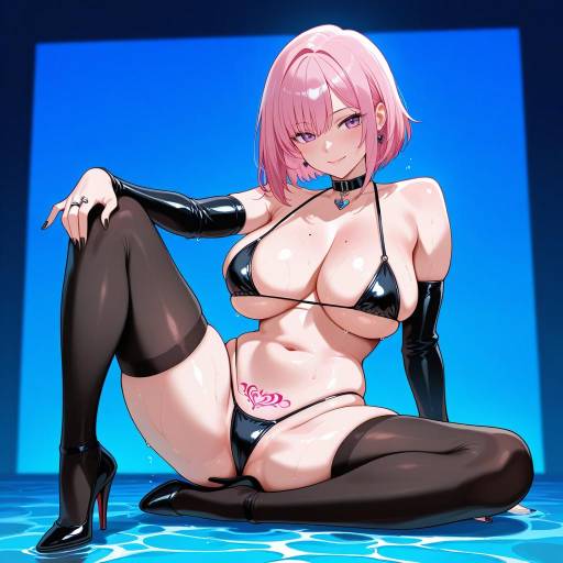 Charismatic Girl in Micro Bikini