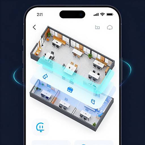 Futuristic Office Floor Plan App