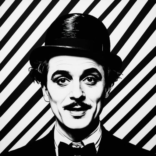 Charlie Chaplin Pop Art Portrait