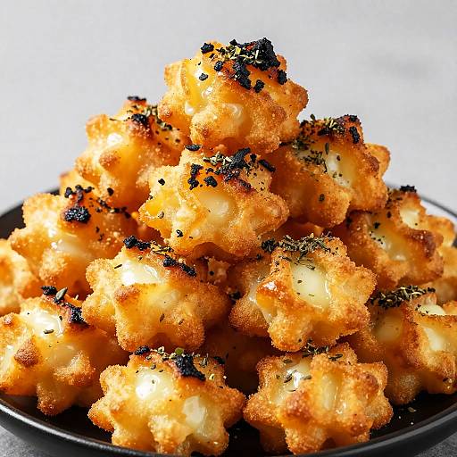 Golden Crispy Herb-Topped Cheese Puffs