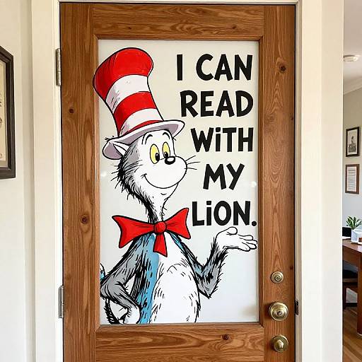 Dr. Seuss Cat in the Hat Door Decoration