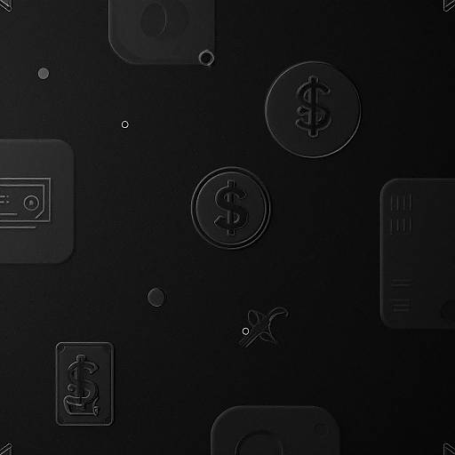 Elegant Black Minimalist Money Wallpaper