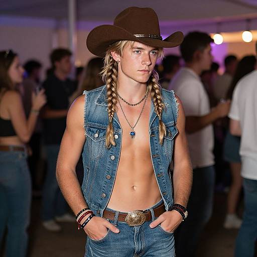 Realistic Hippie Cowboy Outfit