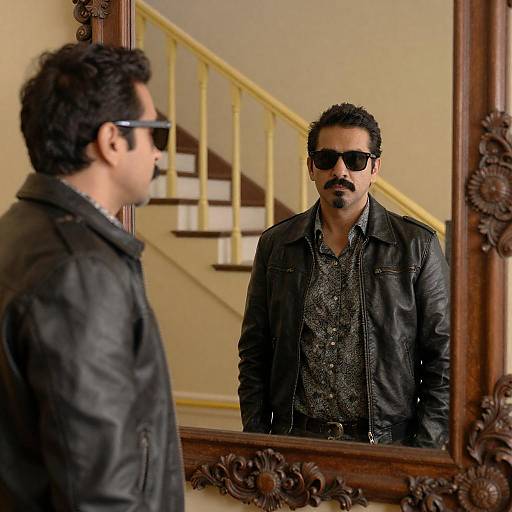 Stylish Duo in Ornate Room