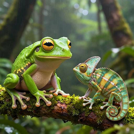 3D Animation of Frogs in Tropical Canopy