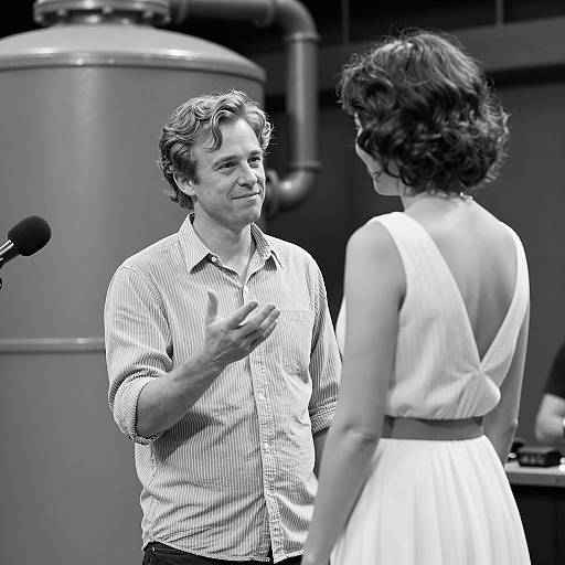 Industrial Elegance in Black and White