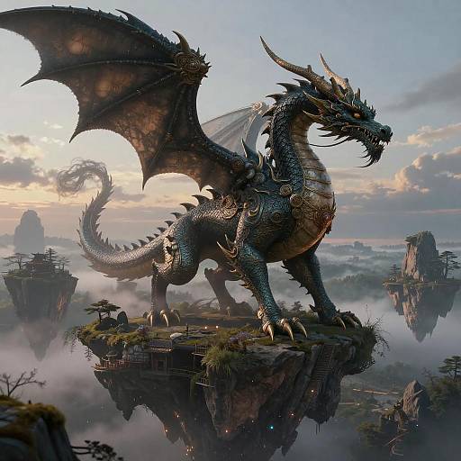 Twilight Dragon Prince on Floating Island