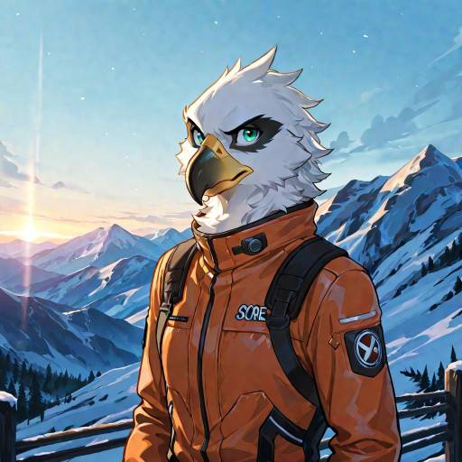 Vibrant Ecchi Eagle in Flight Suit