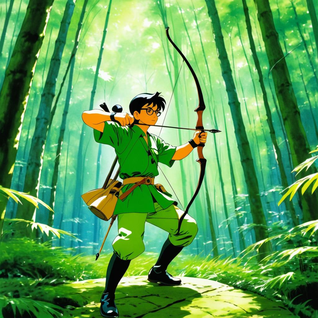 Tactical Archer in Tezuka's Artistic Style