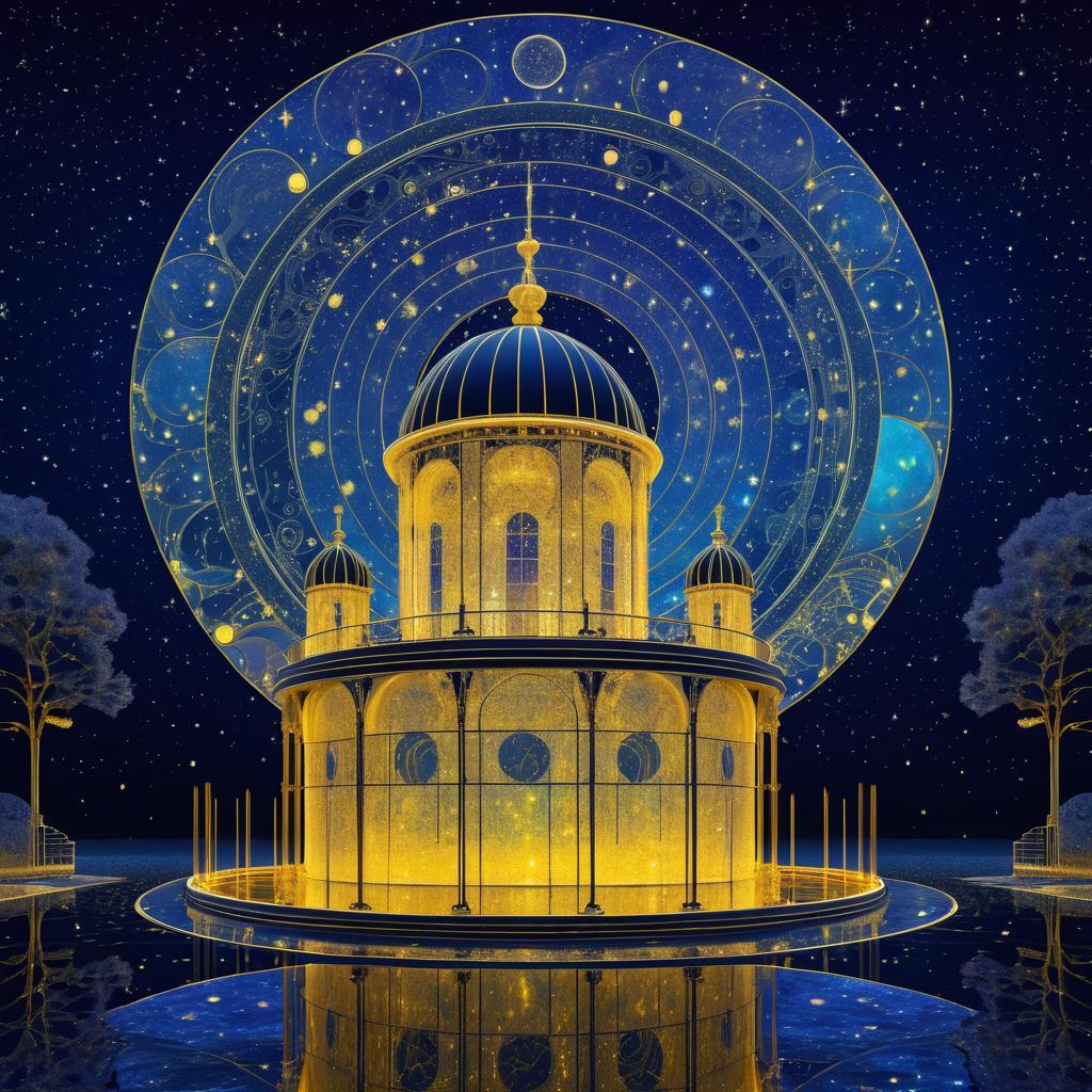 Fantasy Moonlight and Celestial Observatory