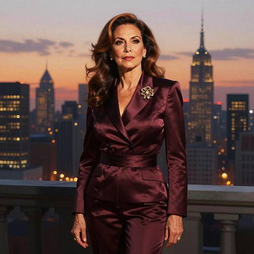 Dignified Latina Portrait at Dusk