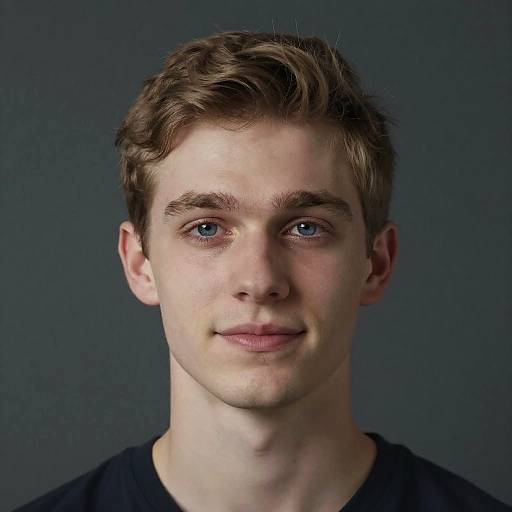 Close-Up Portrait of Young Man