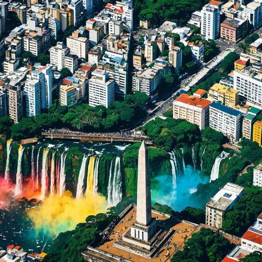 Vibrant Latin Landmarks Wallpaper Design