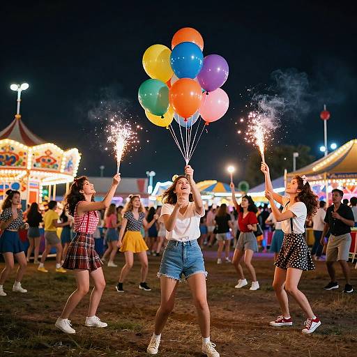 Retro Carnival Balloon Burst