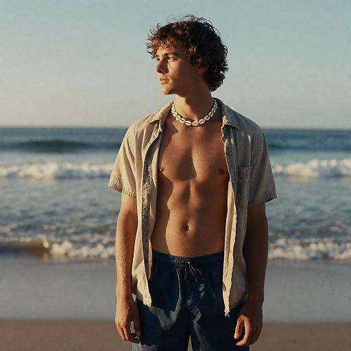 Sun-Bleached Surfer Portrait on Film