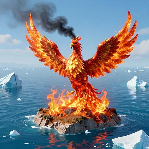 3D Phoenix Island Rebirth Scene