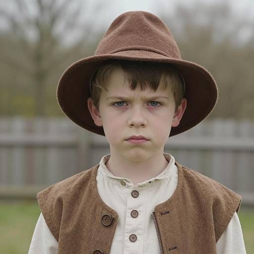 Young Boy in Friar Tuck Costume