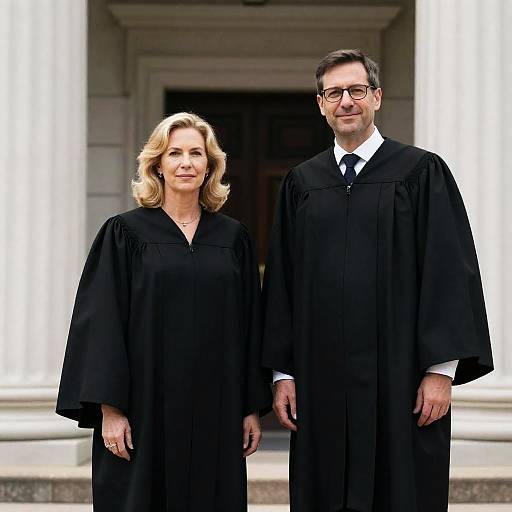 Judicial Portrait of a Middle-Aged Couple