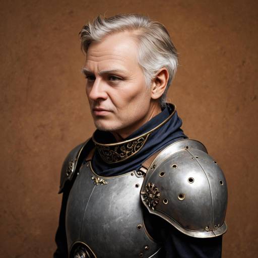 Elderly Cyborg Man in Armor Portrait Elderly Cyborg Man in Armor Portrait