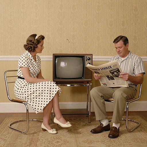 50's Style Vintage Family Living Room