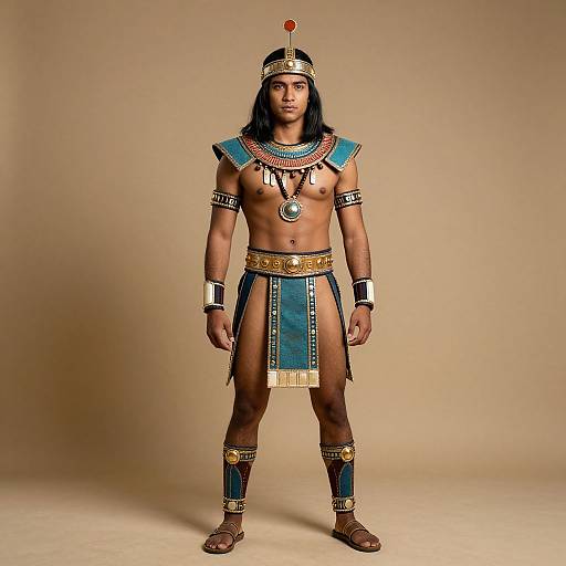 Aztec Warrior Male Costume Full Body