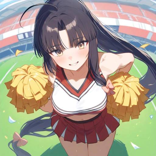 Cheerleader Girl in Dynamic Pose