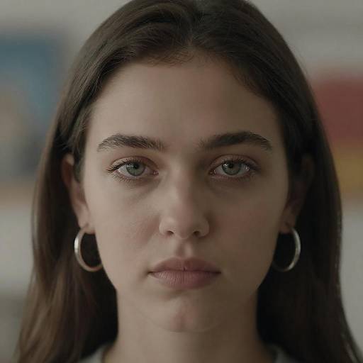 Intense Portrait of a Young Woman