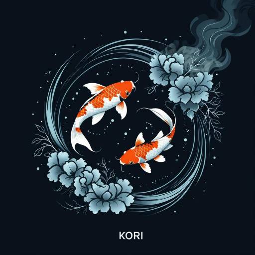 Minimalist Koi Fish Logo