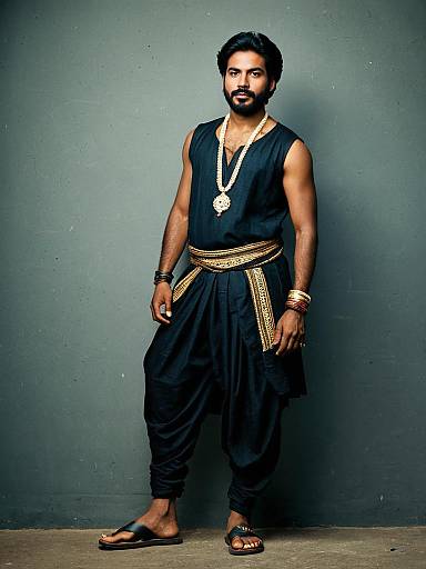 Indian Period Costume: Dark-Skinned Man