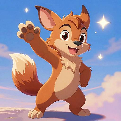 Disney-Style Heroic Animal Character