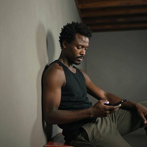 Intense Portrait of a Black Man