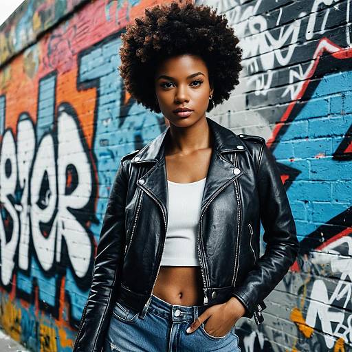Urban Chic: Afro Hairstyle Fashion Editorial