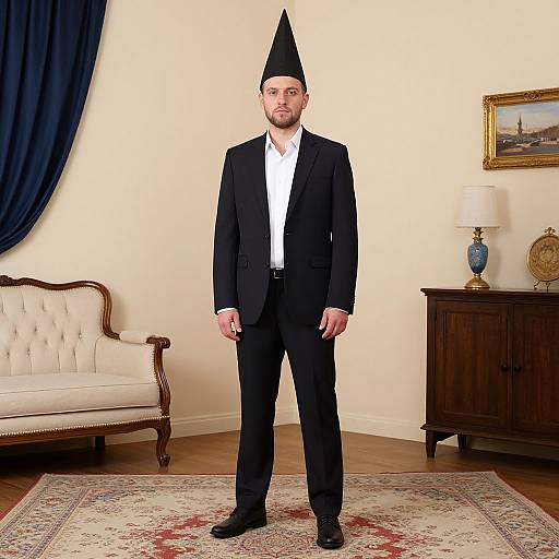 Jewish Man in Costume for Purim