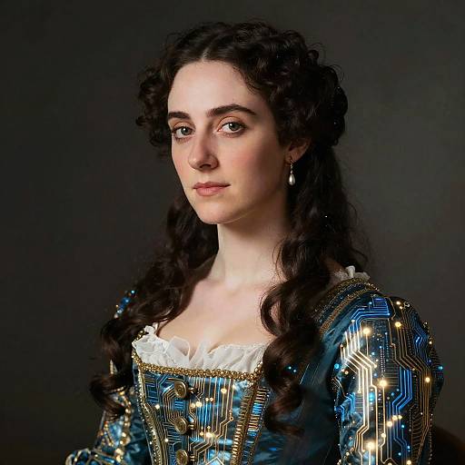 Futuristic Ada Lovelace Portrait