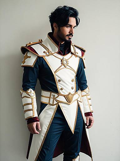 Man in Valvatorez Cosplay Costume