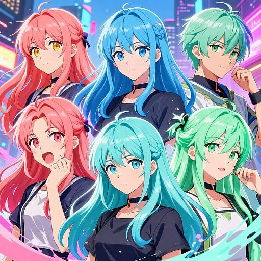 Customizable Anime Hair Color Generator