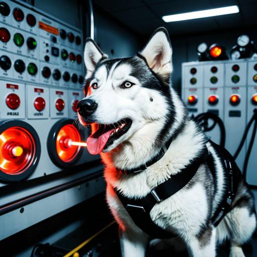 Cinematic Husky in Meltdown Chaos Cinematic Husky in Meltdown Chaos