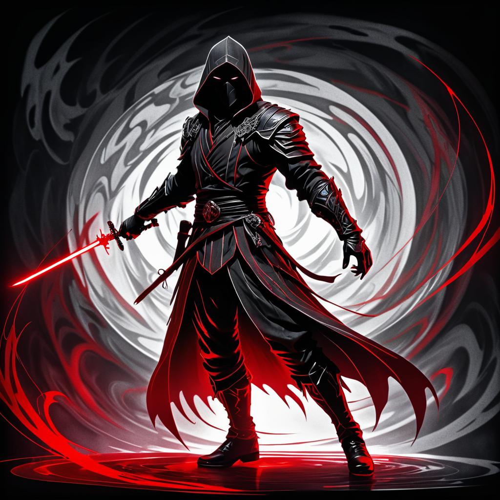 Ghostly Assassin in Dark Nightmare Art