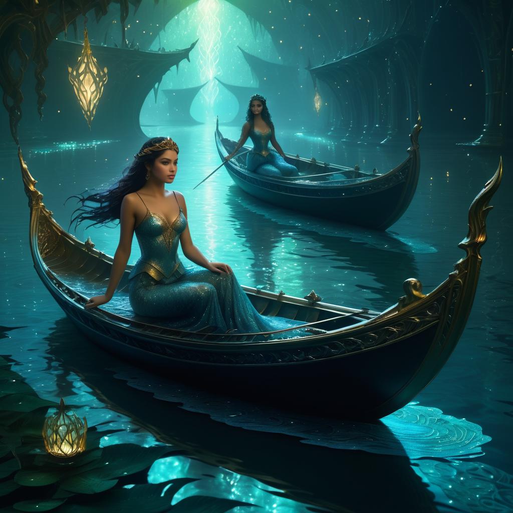 Enchanted Mermaid Crossing the River Styx